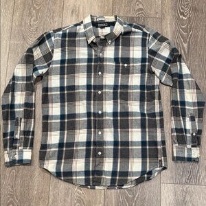 Ezekiel Men's Black and White Plaid Button Down Shirt